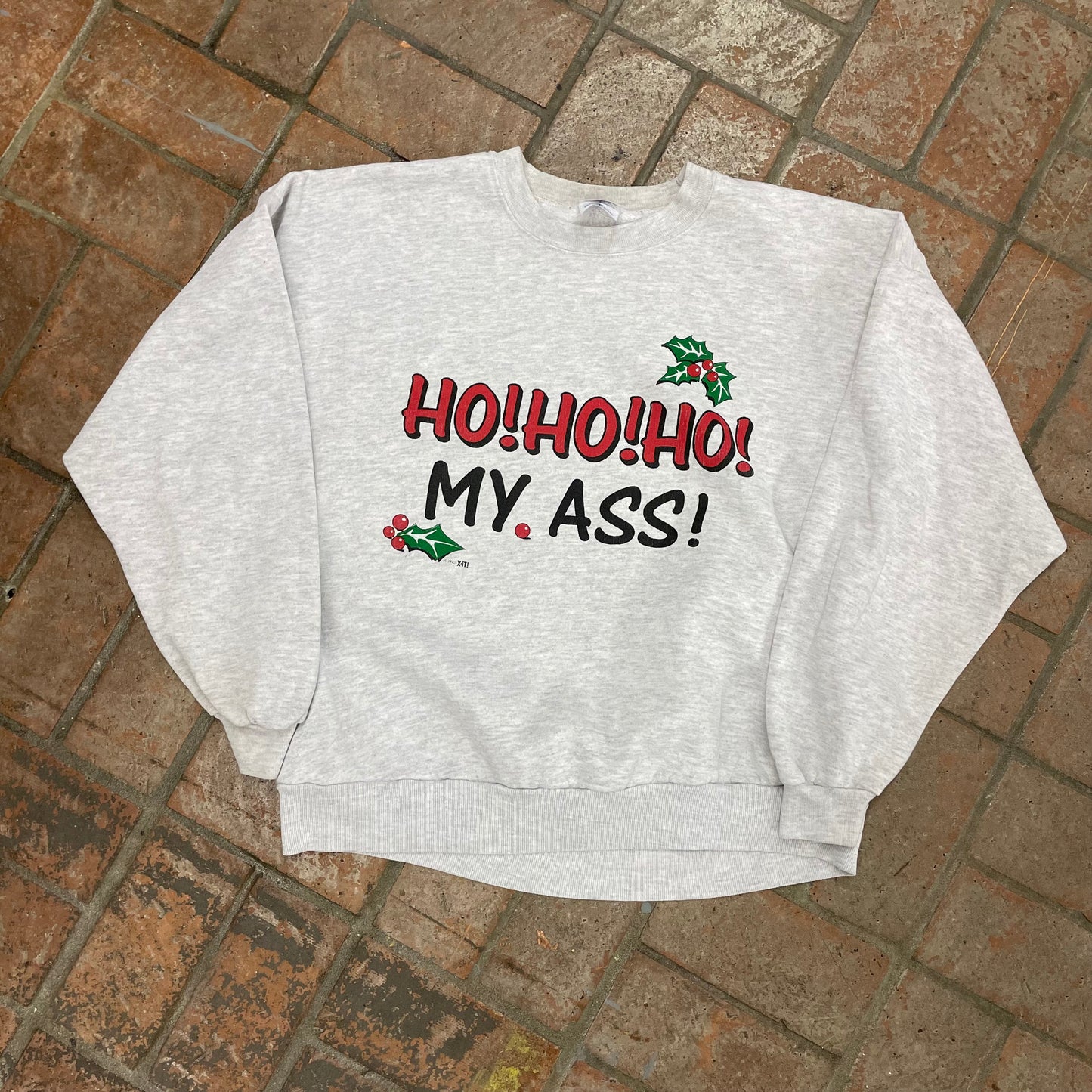 1992 Vintage “Ho! Ho! Ho!” Christmas Crewneck